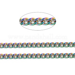 PVD-Vakuumbeschichtung kubanischer Gliederketten aus Edelstahl 304&nbsp;CHS-K016-03B-MC