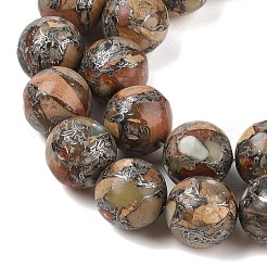 Fili di perline naturali aqua jasper&nbsp;G-K317-A02-02
