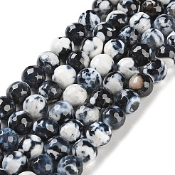 Naturelles feu crépitent agate perles brins&nbsp;G-M437-A01-01K