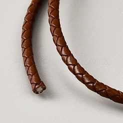 Cordino rotondo in pelle di mucca intrecciata con lettere&nbsp;WL-WH20009-01A-02