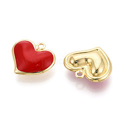 Pendentifs d'émail en laiton &nbsp;KK-N265-07G