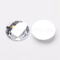 Cabochons di rhinestone acrilico&nbsp;GACR-R002-22mm-08