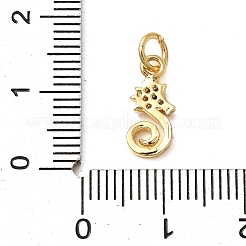 Ciondoli in ottone zirconi chiari micro pavé&nbsp;X-KK-Q040-04B-G