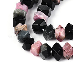 Colliers de perles naturelles en rhodonite&nbsp;G-N358-01A-03
