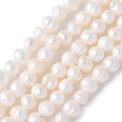 Brins de perles de culture d'eau douce naturelles&nbsp;PEAR-I007-07I-01A