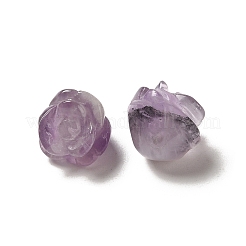 Natürliche Amethyst geschnitzte Blume verstreute Perlen&nbsp;G-O156-B-37