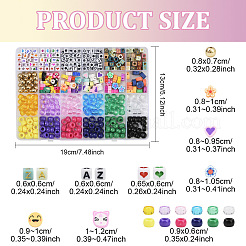 DIY-Fass-Sets zur Herstellung von Armbändern aus Plastik- und Acrylperlen sowie Polymer-Ton&nbsp;DIY-YW0011-44