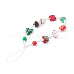 Sangles mobiles au chalumeau de noël faites à la main&nbsp;HJEW-TA00012
