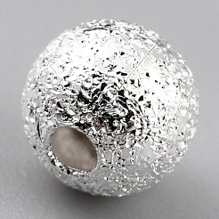 Perle di ottone placcato di lunga durata&nbsp;KK-O133-004B-S