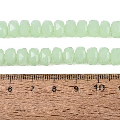 Fili di perline giada di vetro imitato&nbsp;LS-GLAA-Q114-01A-C04