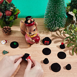 45 Stück 3 Stile Mini-Harz-Puppenhut&nbsp;DIY-GA0009-55