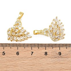 Messing micro pave klare zirkonia anhänger&nbsp;CU-CBABDE1-13G-01