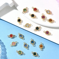 20 Stück 10 Farben 304 Edelstahl Strass-Verbindungsstücke/Verbinder&nbsp;STAS-YW0010-11
