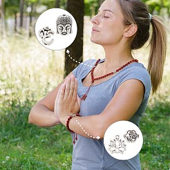 DIY-Armband-Sets aus Legierungen und Naturholzperlen&nbsp;DIY-PH0023-48