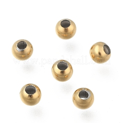 Runde PVD-Vakuumbeschichtung 304 Edelstahlperlen&nbsp;X-STAS-F105-03-4mm