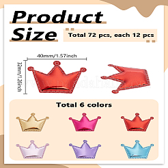 72 Stück 6 Farben Vliesstoff Ornament Zubehör&nbsp;PATC-LP0001-08B