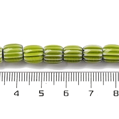 Colliers de perles chevron en fil de verre filé à la main&nbsp;LAMP-K041-01B-26