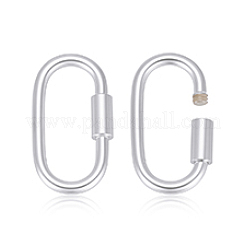 2 Stück 925 Sterlingsilber-Verschlusskarabiner&nbsp;STER-PH0004-52B