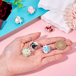 6 stücke 6 farben polymer clay strass perlen&nbsp;FIND-TA0006-53