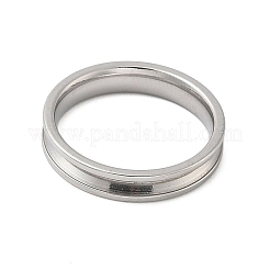 Geriffelte Ringfassungen aus Edelstahl 304&nbsp;STAS-D151-01B-P