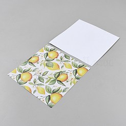 24 Stück Scrapbook-Papierblöcke mit Zitronenfrüchten in 12 Stilen.&nbsp;DIY-WH20013-42