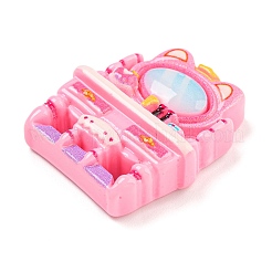 Cabochon decoden per mobili in resina opaca a tema camera da letto&nbsp;RESI-M042-02D