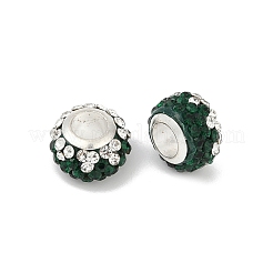 Legierung Strass Ton Pflaster Perlen&nbsp;ALRI-D300-02S-02