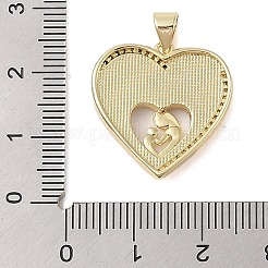 Messing micro pave klare zirkonia anhänger&nbsp;KK-I712-51G-02