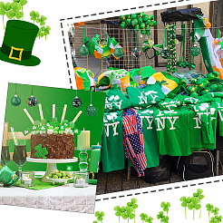Decoraciones colgantes de bolas de espuma con tema del día de san patricio&nbsp;AJEW-WH0317-93A