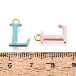 Crémaillère placage pendentifs en émail d'alliage&nbsp;ENAM-T024-53L-G