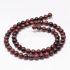 Natur Mahagoni Obsidian Perlenstränge&nbsp;G-K153-B17-4mm