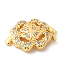 Pendentifs avec zircon cubiques à micro-pavés en laiton&nbsp;KK-U053-21G