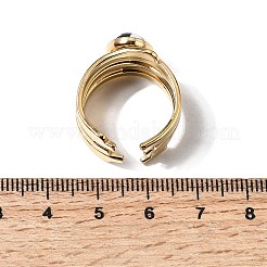 Bagues de manchette ouvertes en acier inoxydable 304 pour femmes&nbsp;RJEW-K258-17A-G