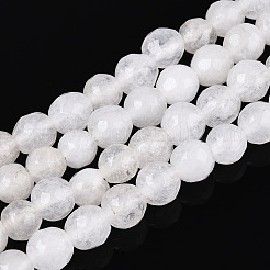 Chapelets de perles en jade blanc naturel teinté&nbsp;X-G-T139-6mm-60-26