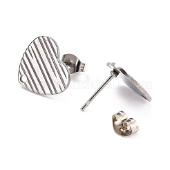 Accesorios para aretes de acero inoxidable 304 que no se deslustran&nbsp;STAS-I183-03B-P