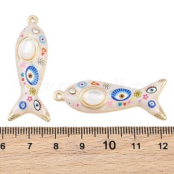 Gedruckt Legierung Emaille Anhänger&nbsp;RB-CBAA915-02G