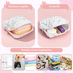 8 sac de rangement pour pièces de monnaie en polyester imprimé 4 couleurs&nbsp;ABAG-WA0001-43