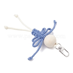 4 pièce de décorations de pendentif humain en fil de coton&nbsp;HJEW-TA00400