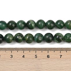 Natürliche afrikanische Jade Perlen Stränge&nbsp;G-K091-4mm