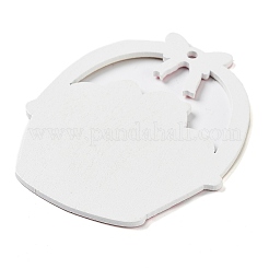 Pendentifs en bois imprimés simple face sur le thème de Pâques&nbsp;WOOD-M010-03B