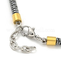 Synthetische nichtmagnetische Hämatit-Perlenarmbänder&nbsp;BJEW-G717-04G
