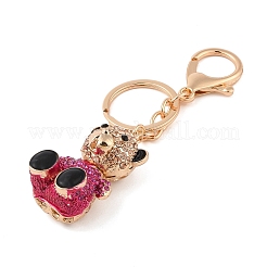 Strass-Schlüsselanhänger aus Zinklegierung&nbsp;KEYC-M024-01KCG-03