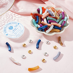 Kit fai da te per realizzare braccialetti tubolari&nbsp;MACR-GO0001-02