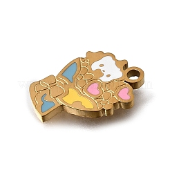 304 Edelstahl-Emaille-Anhänger&nbsp;SA-CBAA2E4-07B-G