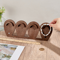 1 set di espositori per gioielli in legno a 1 livelli&nbsp;ODIS-SC0001-14A