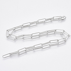 Fabrication de collier de chaîne trombone ovale ronde&nbsp;MAK-S072-05B-P