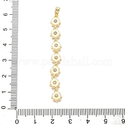 Micro ottone spianare zirconi grandi ciondoli&nbsp;KK-A285-05G
