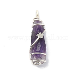Pendenti d'ametista naturale&nbsp;PALLOY-JF02086-03