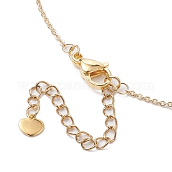 Colliers ronds à pendentif enveloppés de fil de cuivre&nbsp;NJEW-JN04947-03