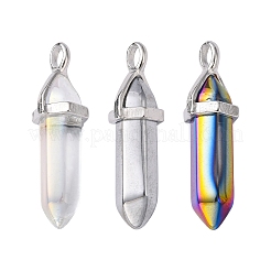 3 Stück 3 Farben facettierte Kugelglas-Anhänger&nbsp;KK-FS0001-09